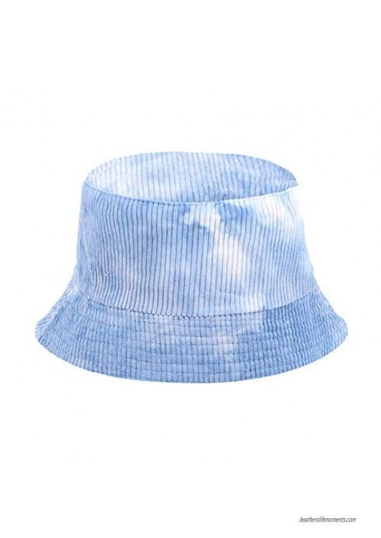 Surkat Unisex Corduroy Bucket Hat Reversible Fisherman Cap Packable Sun Hat for Women