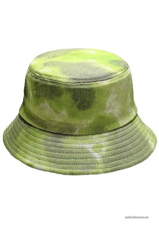 Taidor Print Cotton Bucket Hat Beach Hat Summer Travel Sun Hats Fisherman Cap