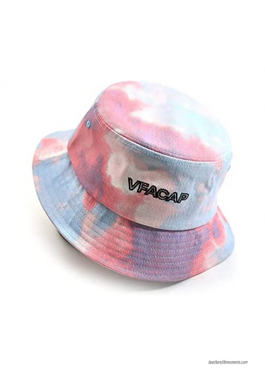 Women's Fashion Hand Make Tie-Dye Fish Hat Golfing Hiking Fisherman Golf Beach Sun Hats