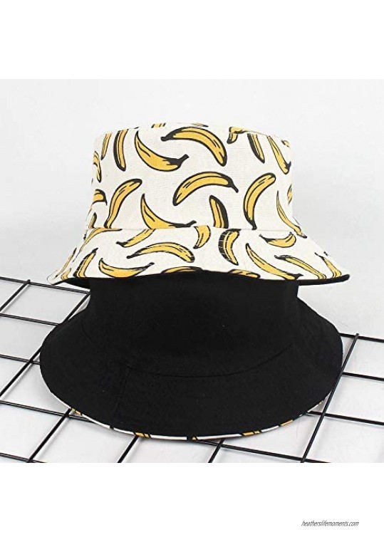 YCMI Banana Bucket Hat Packable - Fisherman Cap Cotton