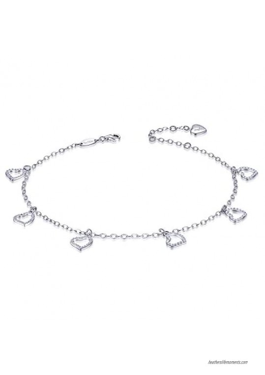 Anklet for Women 925 Sterling Silver Anklet Bracelet Best Jewelry Gift for Women Girls Mom