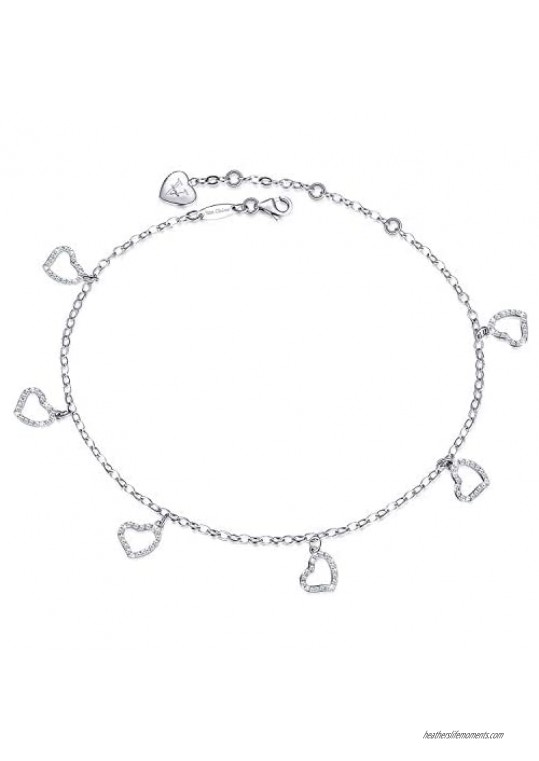 Anklet for Women 925 Sterling Silver Anklet Bracelet Best Jewelry Gift for Women Girls Mom