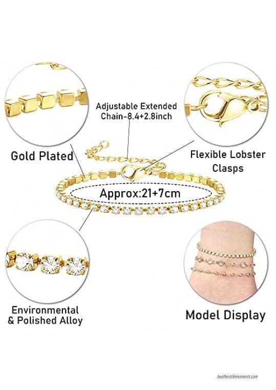 Fiasaso 12 Pcs Ankle Bracelet for Women Teen Egirl Boho 14K Gold Plated Chain Beach Anklet Bracelet Gold Anklet Bead Anklets Jewelry Anklet Set Adjustable Size