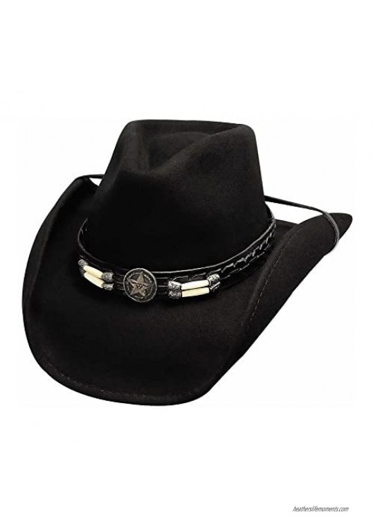 Bullhide Hats Skynard Pinchfront Felt Cowboy Hat 0445BL