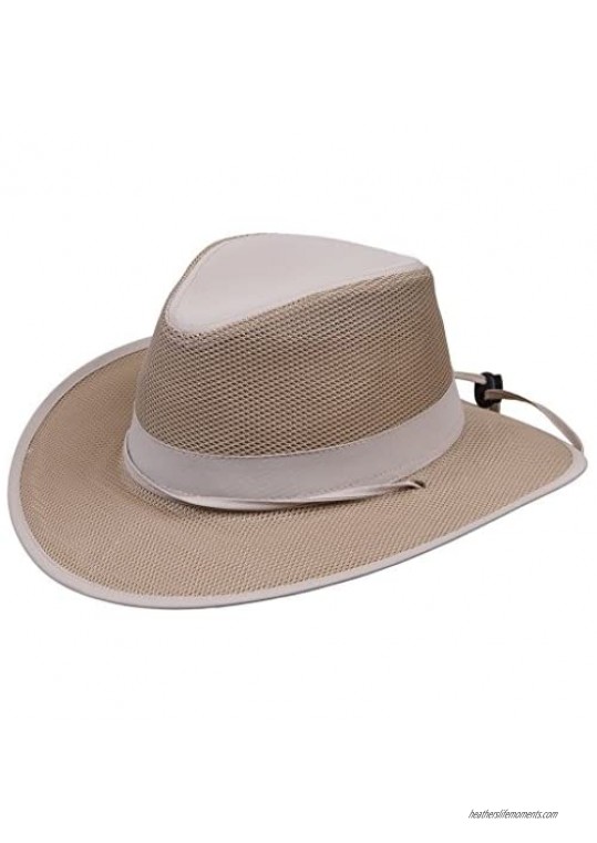 Kenny K Safari Hat  Lightweight Mesh  Chin Strap  Outback  Aussie LW13