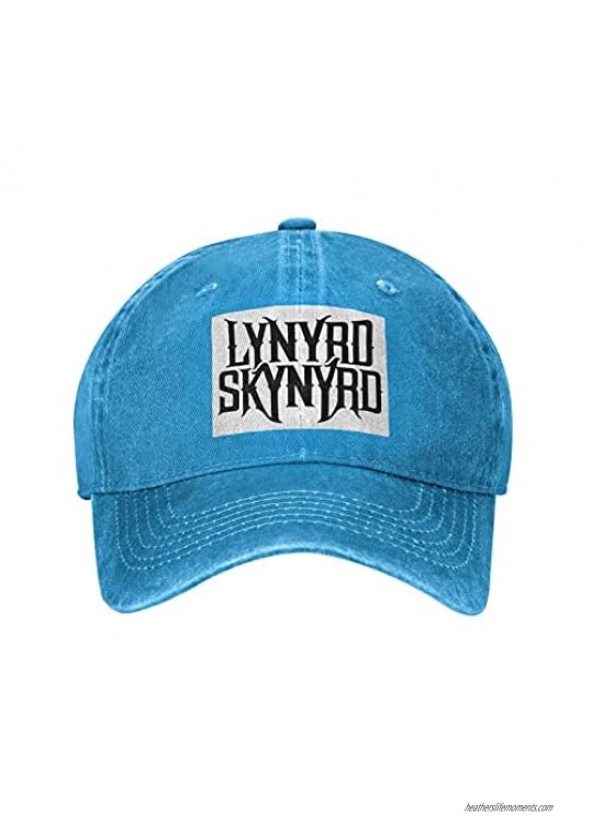 L-Y-N-Y-R-D Skynyrd Cowboy Hat Curved Brim Hat  Hat Can Freely Adjust The Size of The Hat  Fashionable Hat Type