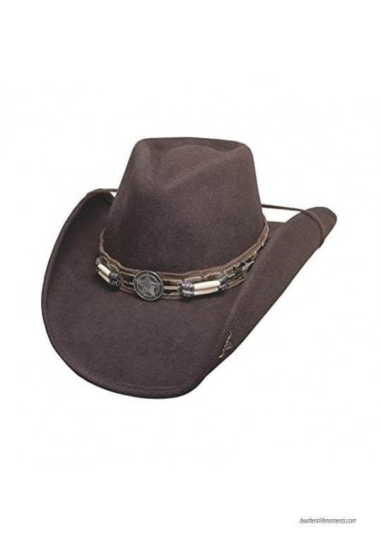 NEW BULLHIDE HAT COWBOY COLLECTION SKYNARD CHOCOLATE WESTERN 0445CH (SMALL)