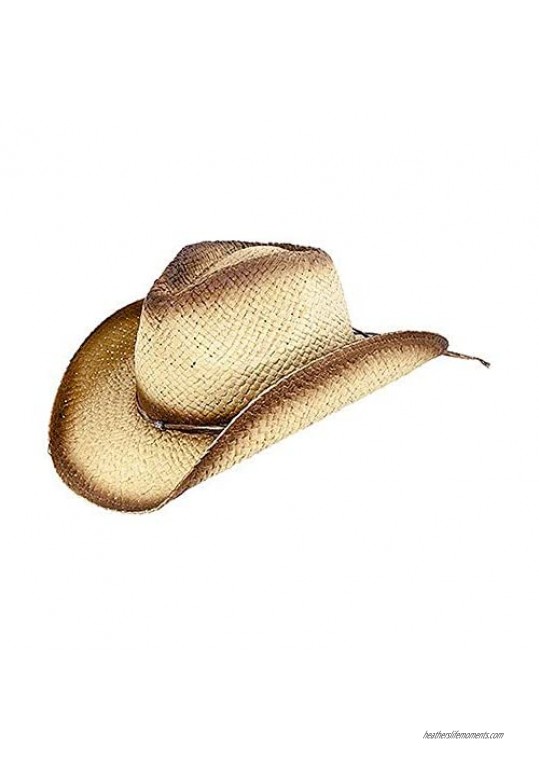 Peter Grimm Unisex Brown Tea Beau Western Cowboy or Cowgirl Hat One Size Fits Most