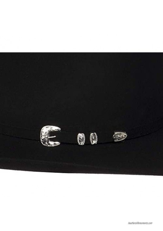 RESISTOL Mens Cody Johnson by 15X Mold Breaker Black 4 1/4 Brim Felt Cowboy Hat