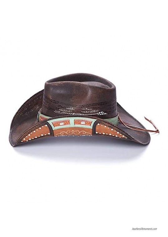 Stampede Hats Women's Superstar Western Hat with Concho and Studs