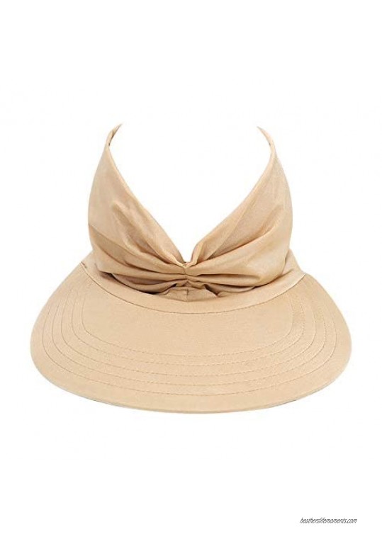 Sun Hat for Women Summer Fashion Hollow Top Hat Sun Visor Anti-Ultraviolet Daily Travel Beach Outdoor Elastic Hats