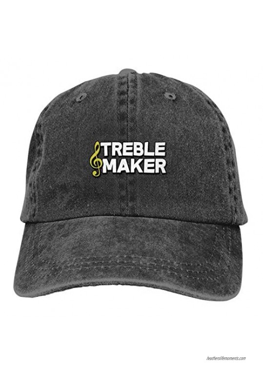 WAYMAY Treble Maker Unisex Adjustable Cowboy Hat Adult Cotton Baseball Cap