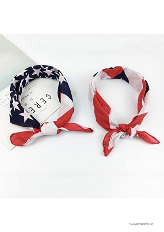 BinaryABC 4th of July American Flag Bandana Headband Patriotic Headband Independence Day Fourth of July Decorations
