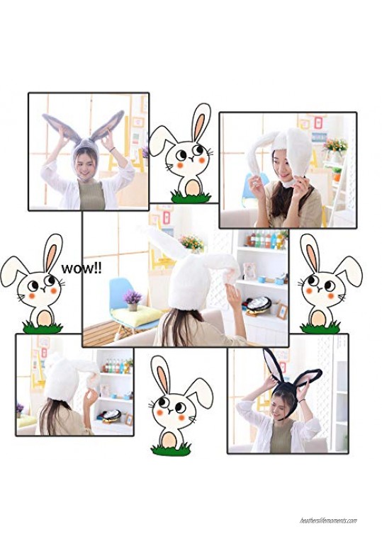 Bunny Hat Plush Rabbit Ears Cute Party Costume Hat Women Funny Bunny Ears Hood Eastern Holiday & Birthday Costume