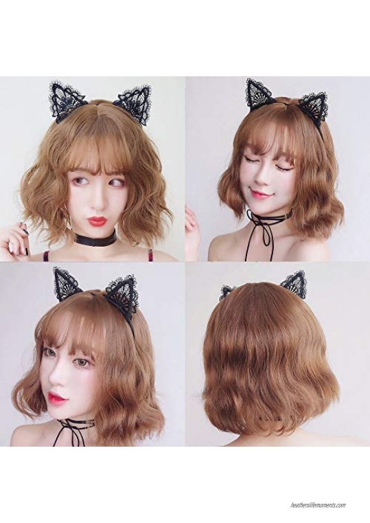Cat Ears Headband Lace Cat Christmas Hair Bands Hair Hoop Kitten Headpiece