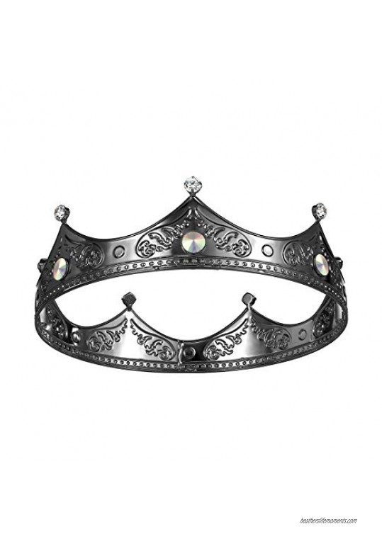 DcZeRong Queen Crowns Balck Adult Women Birthday Queen Crown Cake Topper Girls Birthday Princess Crown Costume Prom Pageant Homecoming Queen Crowns
