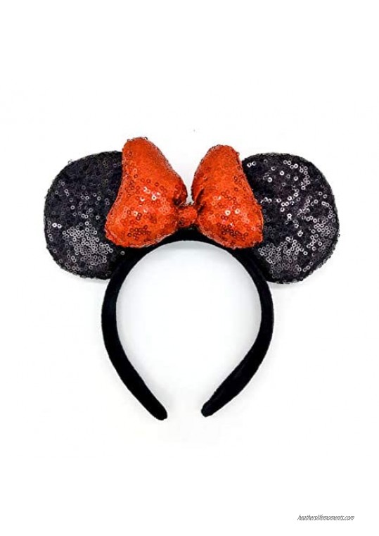 Three-Dimensional Mouse Sequin Ears Adult Mouse Ears Sparkly Mouse Ears  Mouse Ears Headbands Butterfly Glitter Hairband