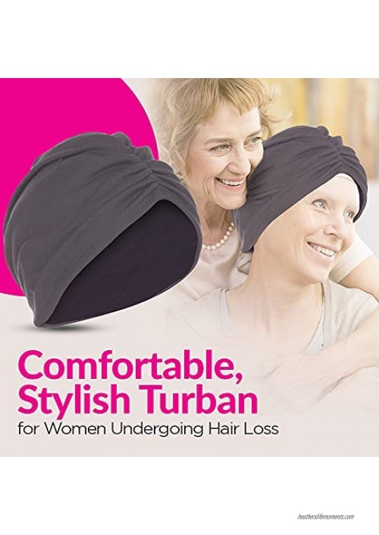 Beemo Womens Cancer Turban Comfortable Head Cover Keeps Head Warm Indoor/Outdoor