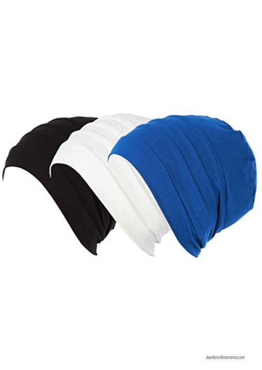 Instant Turban Cotton Scarf Head Wrap Lightweight Cancer Cap Chemo Headwear Multipack