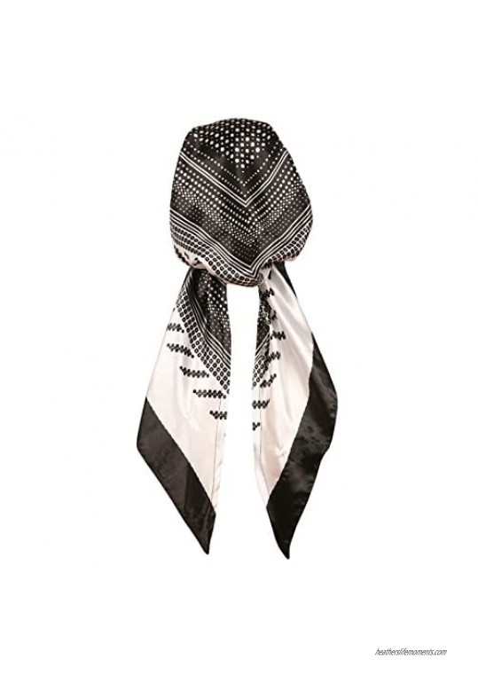 Love Lakeside Women's Silk Feel Pre-Tied Printed Fitted Headscarf Chemo Cap Bandana Sleep Turban Head Scarf