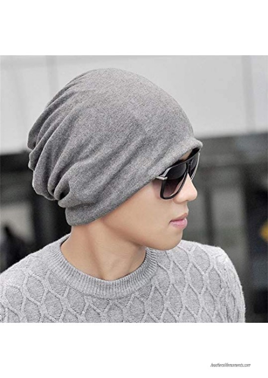 Milacolato 3Pcs Chemo Caps for Women Men Cotton Slouchy Beanies Headwear Scarves Head Covers for Cancer Patients Yoga Running