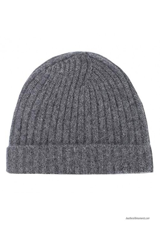Pure 100% Cashmere Beanie for Men  Warm Soft Mens Cashmere Hat in a Gift Box