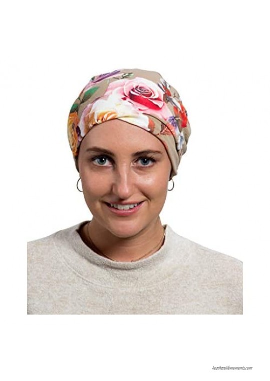Women’s Slouchy Baggy Chemotherapy  Soft & Comfortable Beanie  Floral Batik Prints