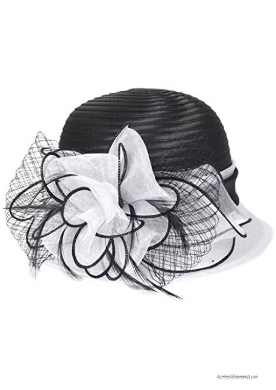HISSHE Sweet Cute Cloche Oaks Church Dress Bowler Derby Wedding Hat Party S606-A