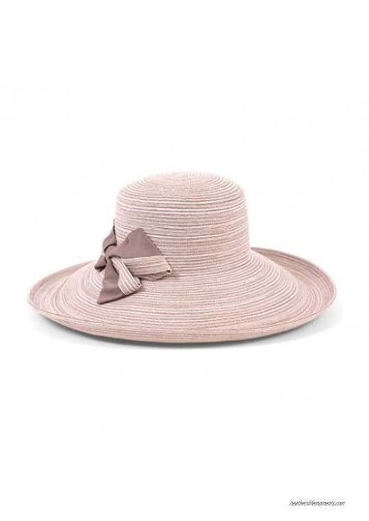 Physician Endorsed Women's Southern Charm Packable Sun Hat with Bow Rated UPF 50+ for Max Sun Protection