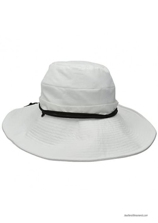 San Diego Hat Company Women's One Size Active Wired Sun Brim Hat with Moisture Wicking Sweatband