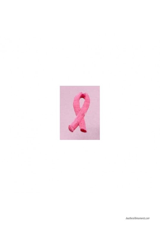 A&E Designs Breast Cancer Awareness Embroidered Ribbon Ladies Visor (Side Print) Black