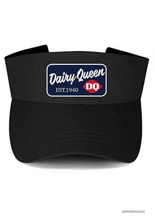 Dairy-Queen-DQ-Est.1940- Sun Visor Snapback Hats Caps for Womens Kids