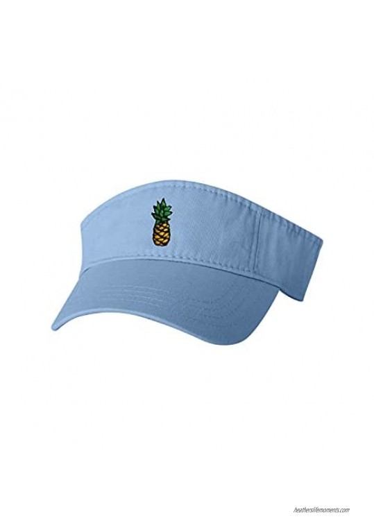 Go All Out Adult Pineapple Embroidered Visor Dad Hat