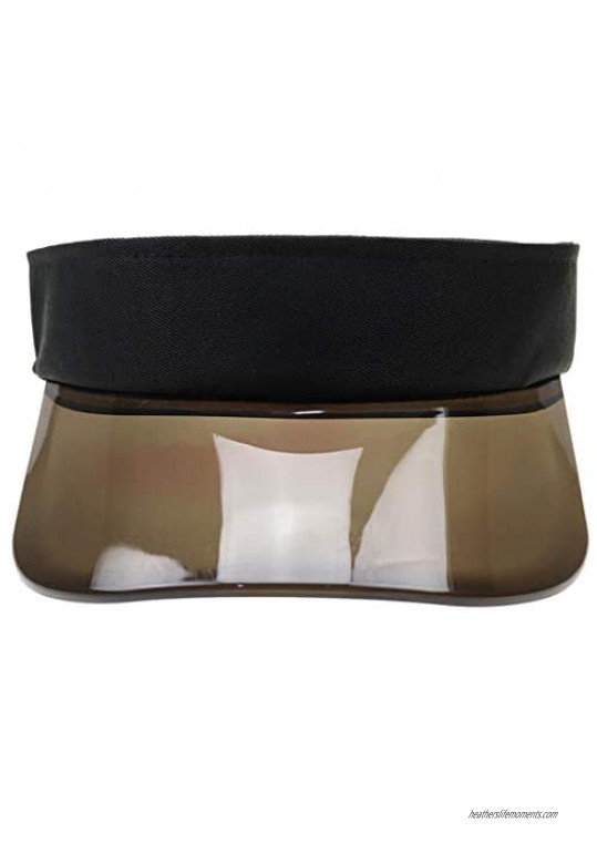 JNKET Transparent Visor Summer PVC Topless Baseball Hat Adjustable Sunscreen Cap