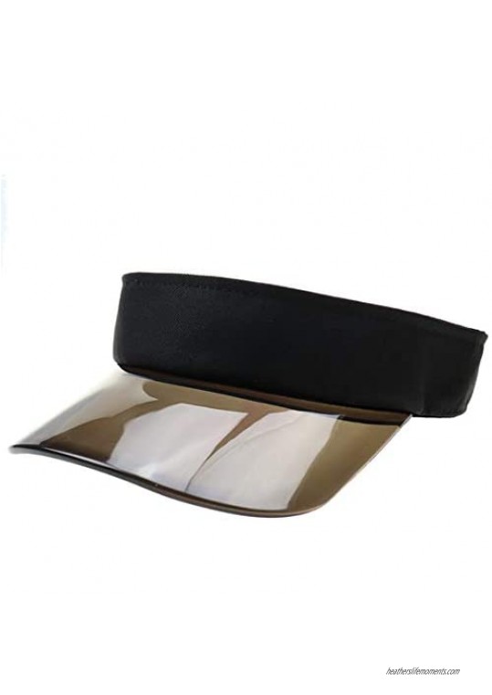 JNKET Transparent Visor Summer PVC Topless Baseball Hat Adjustable Sunscreen Cap