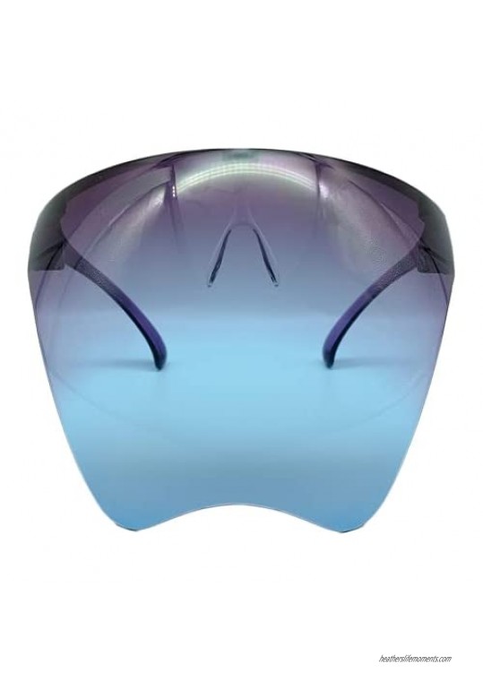 Multicolor Protective Sunglasses Shield Visor Full Face Cover UV 400 for Men and Women
