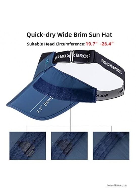 Sports Visors for Women Men UV Protection Sun Visior Hats with Face Cover UPF50+