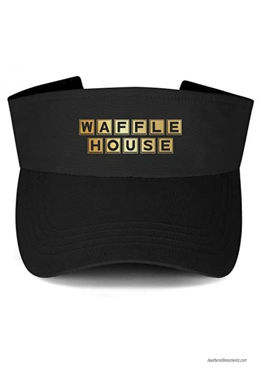 Waffle-House-Pink-Breast-Cancer- Sun Visor Snapback Hats Caps for Womens Kids