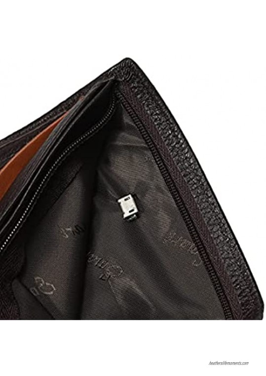 Blackrain Smart Wallet with Bluetooth GPS Tracker for Men Bifold (Pop Up) Purse Black Cowhide Leather incl. Two Way Anti Loss & Theft Location Report Remote Camera Operation. For Iphone and Android. Fits in any Back Pocket!