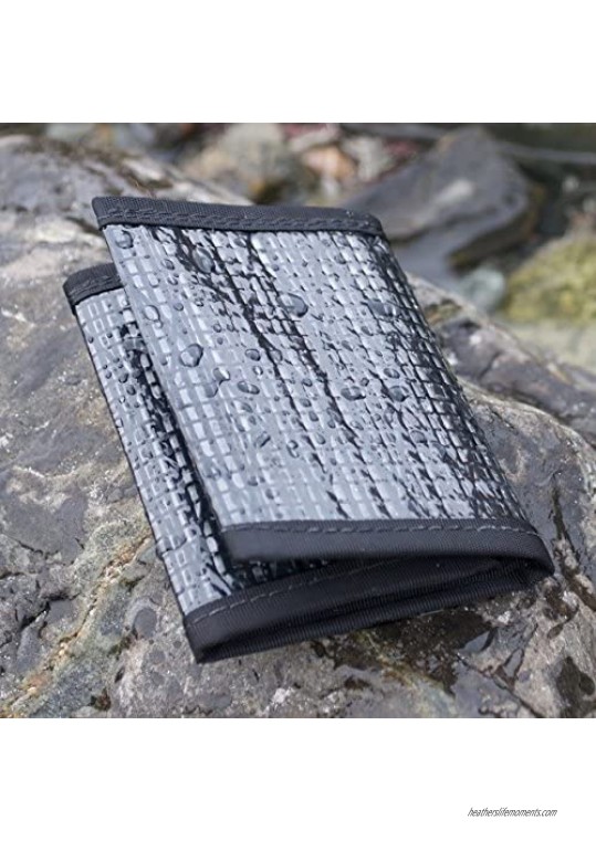 Flowfold Recycled Sailcloth Trifold Minimalist Wallets for Men / Women - Durable Slim Wallet & Trifold Wallets Made in USA