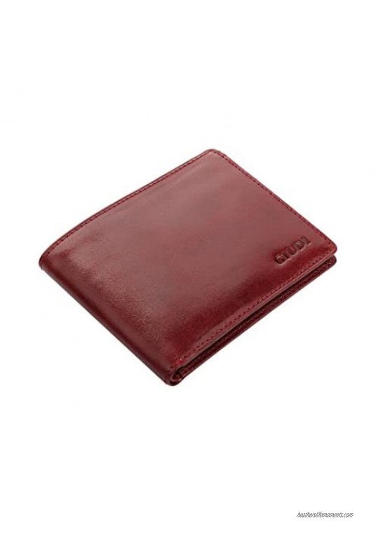 Giudi Luxury Genuine Leather Bifold Men’s Wallet 8 Card Holder Made in Italy Expensive Slim and Comfortable