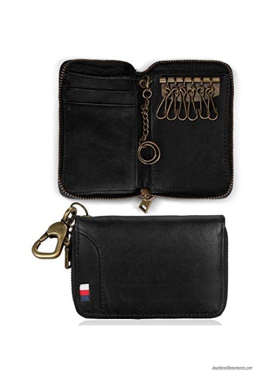 LYOOMALL RFID Blocking Key Case Car Key Holder Wallet Genuine Leather