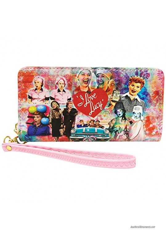 Midsouth Products I Love Lucy Wallet With Collage Multicoloured Medium