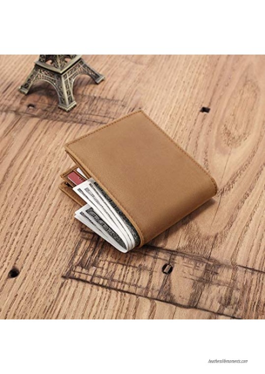 Personalized Engraved Leather Wallet for Boyfriend Husband Dad Son - with Love Message