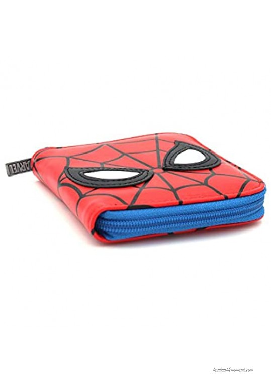 Winghouse x MARVEL Spider Man Bifold Zippered Wallet for Card Coin Holder Organizer