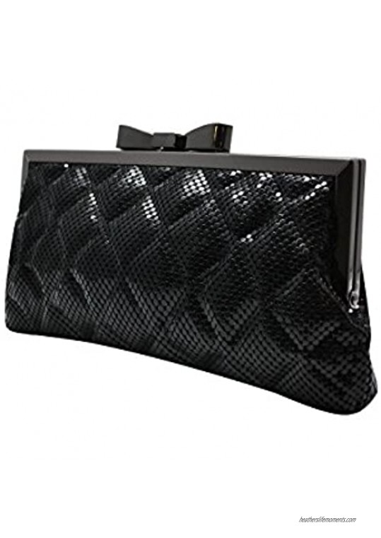 La Regale Women's Quilted Chainmail Clutch
