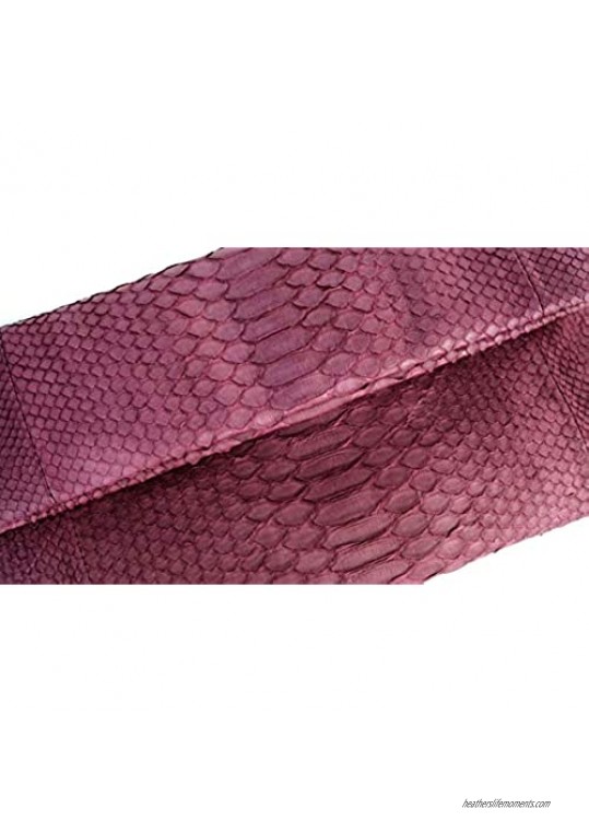 Maroon Real Snakeskin Clutch and Python Foldover Clutch Bag | Urban Story