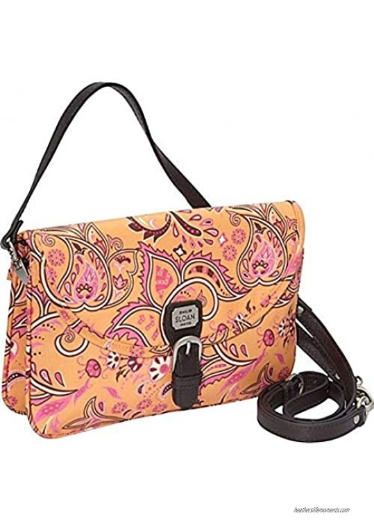 "MEGAN" Handbag - Versatile Clutch or Crossbody Bag from Designer Emilie Sloan (Tangerine - Retail $85)