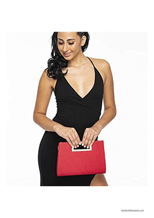 Beya Evening Bag Clutch Purse: Cute Style with Handle & Chain Strap