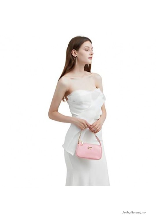 Genuine Leather Clutch Purses For Women Evening Bags With Chian Wedding Party Clutch Handbags